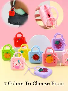 Mini Cute Silicone Hollow Handbag, Butterfly Pattern, DIY Coin Purse, Beach Bag, Zipper Design, Travel Organizer, Birthday Gift, Bags With Handles