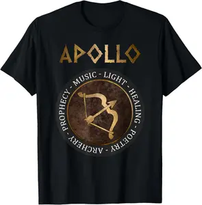 100%cotton Apollo Ancient Greek God Bow of Apollo T-Shirt
