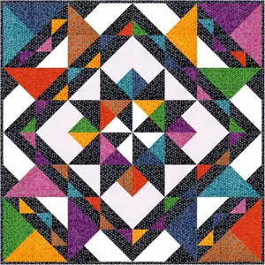 Quilt Kit - Expressions Batiks Starla Pattern by Charisma Horton for Riley Blake
