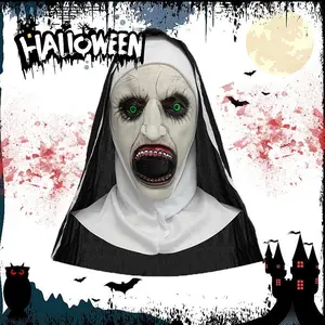 Scream Horror White Scare Mask Masquerade Skull Ghost Face Headgear Mask Halloween Party Horror Mask Spoof Props