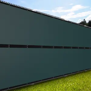 Fence Privacy Screen, 8' x 50' Windscreen Fencing Shade Cover with Grommets for Wall Outdoor Garden Patio Yard Pool Deck Balcony, Green