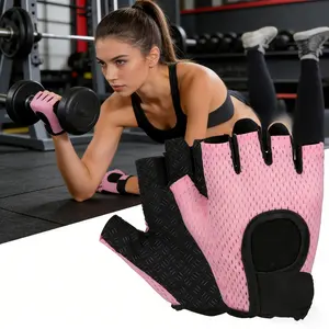Unisex's Half Finger Sports Gloves, Comfortable Breathable Durable Sports Gloves for Gym Workout Fitness, Sports Accessories for Men & Women,  Football Gloves