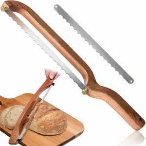 Serrated Bread Knife, 16" Premium Stainless Steel with Ergonomic Wood Handle, Ultimate Tool for Sourdough & Homemade Bread, Ensures Effortless, Crumb-Free Slicing
