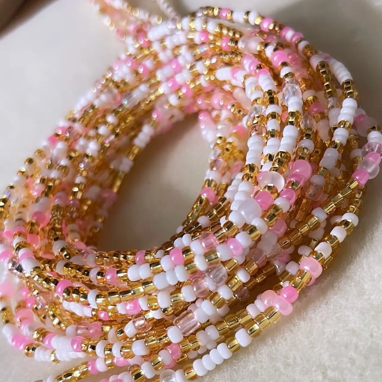 Compassionate Beauty Handcrafted Waist Bead - Tie On Strand