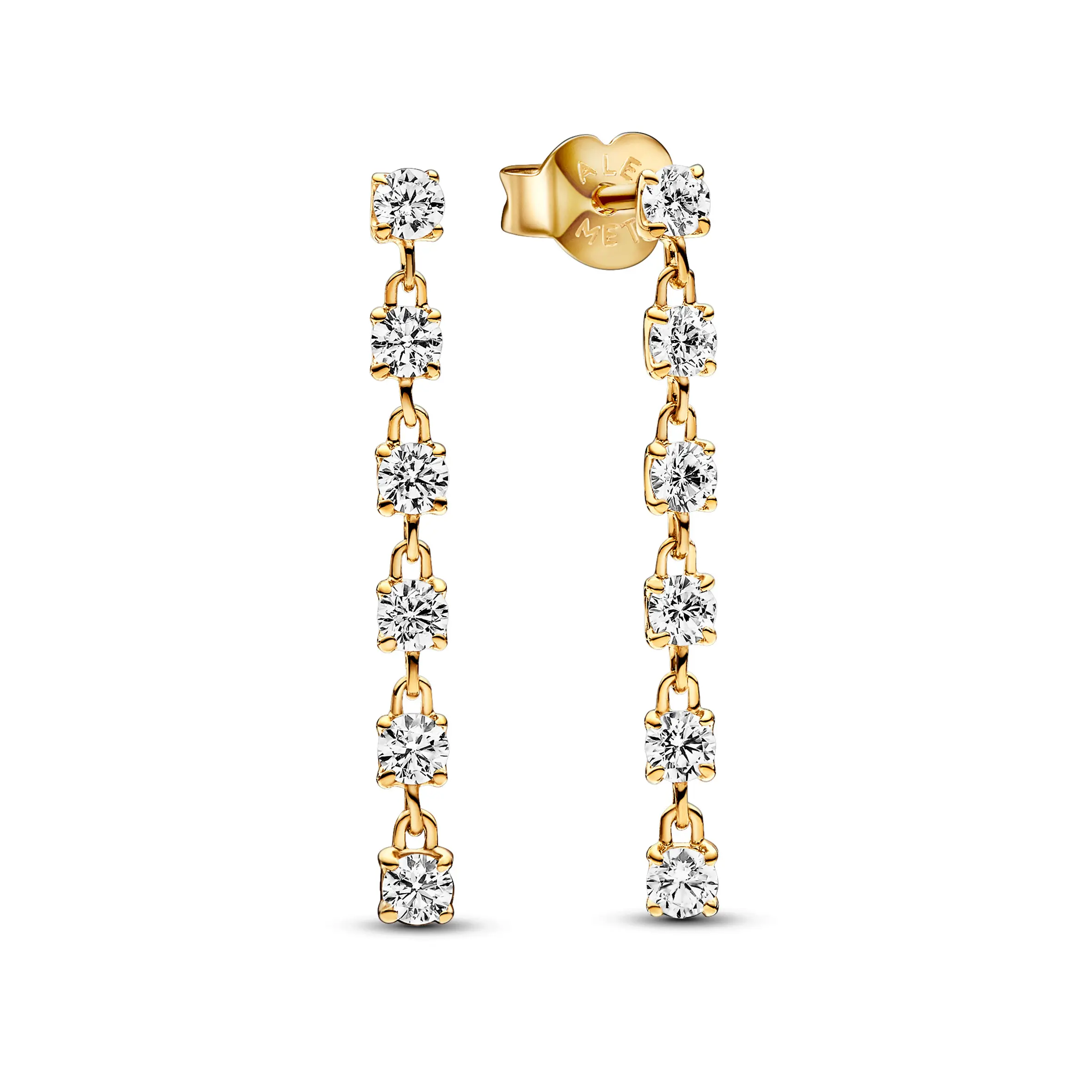 Pandora Sparkling Stones Drop Earrings 263011C01, Earrings Jewelry, Gold Dangle Earrings