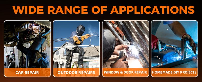 FEIFANKE MIG250A Welder with 110/220v smart conversion, 6-IN-1(MMA/LIFT TIG/FLUX CORE MIG CAS MIG/PLUSE MIG/SPOT welding) welder machine, LED Display Digital welder,Includes 3 Spools of Welding Wire,  for Professional and DIY Welding Projects