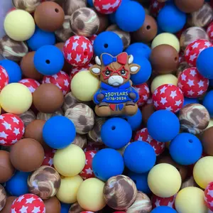 May First Round Creative Silicone Beads, Ideal for Jewelry Making, Durable and Versatile Craft Supplies, Perfect for DIY Projects, DIY Beading Accessories