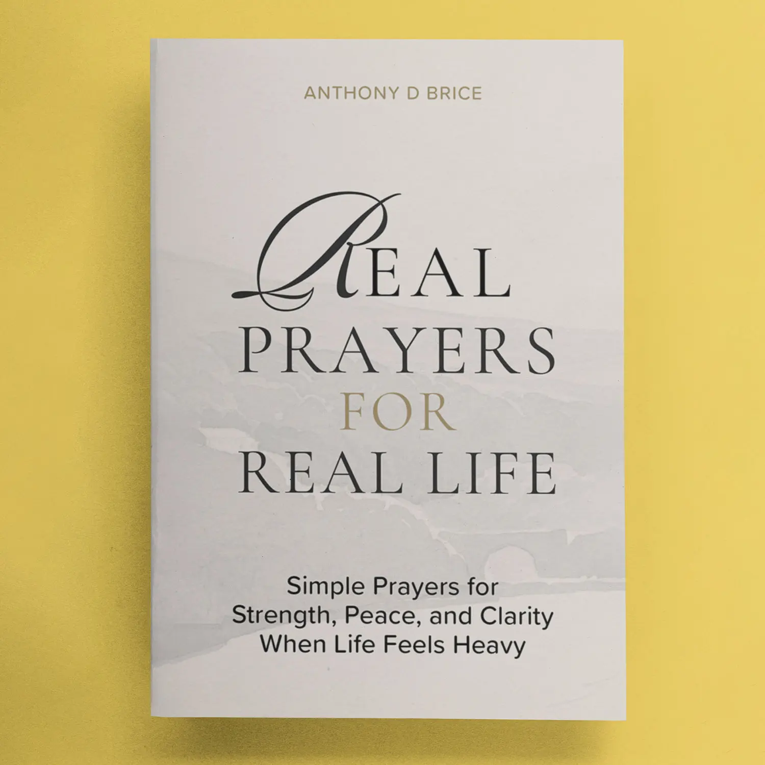 Anthony D Brice Real Prayers Devotional - Trade Paperback Desk Guide, Religion Book (Humanities & Social Sciences) with Strength in Words, Healing, Stress Prayers, Peace in Hard Days, Adult Self-Care Gift