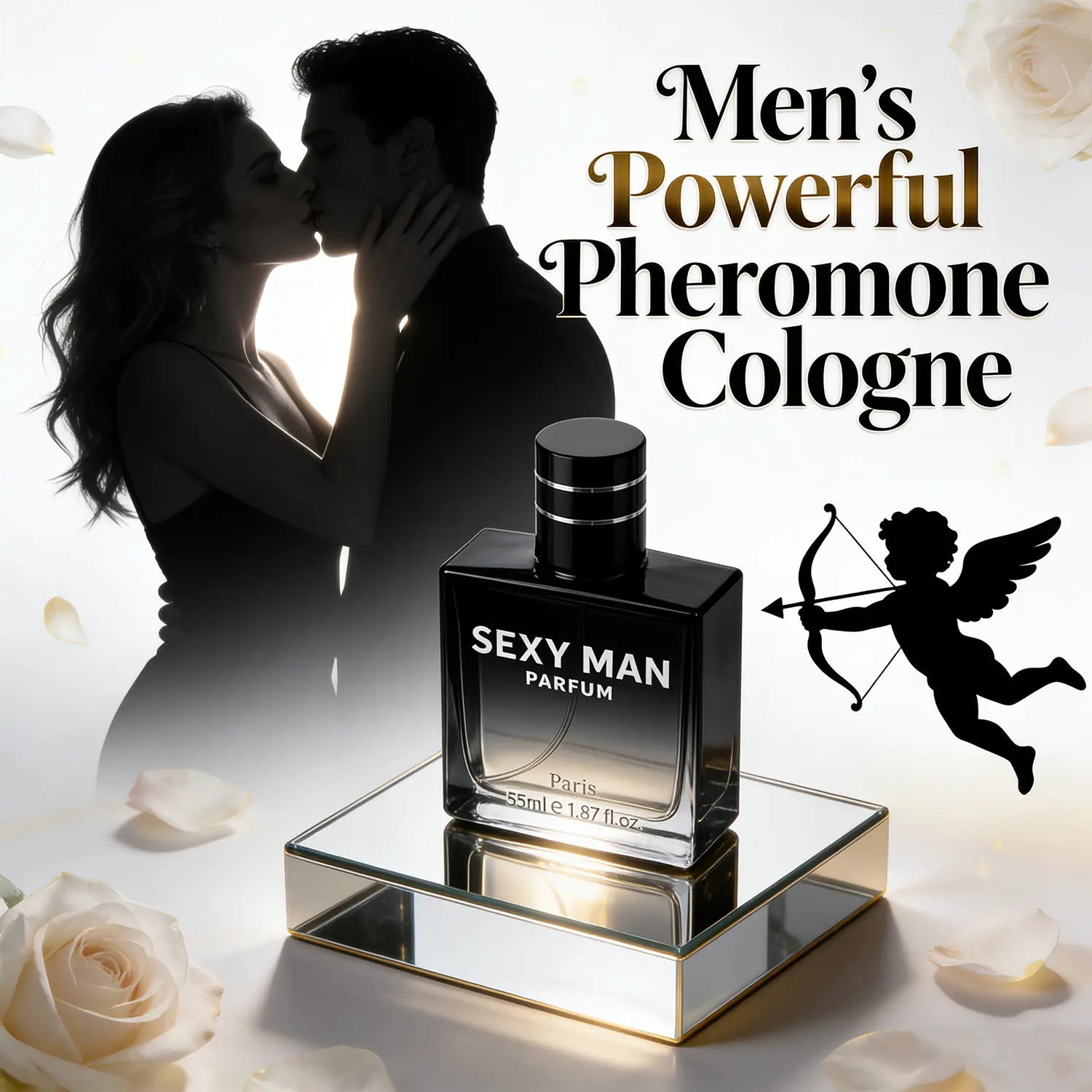 Pheromone Perfume for Men - Attraction-Focused Cologne for Smelling Good, Long-Lasting Floral & Fruity Scent in a Bottle, Scent Cosmetic Cologne, Fragrance Parfum, Pheromones Infused Fragrance, Perfume Aroma Scent