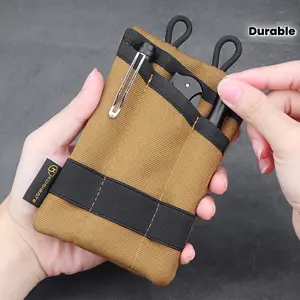 Ultra Thin Mini Tool Storage Bag, Compact EDC Pocket, Suitable for Flashlights, Cards, Keys - Ideal Gift for Daily Use and Special Occasions
