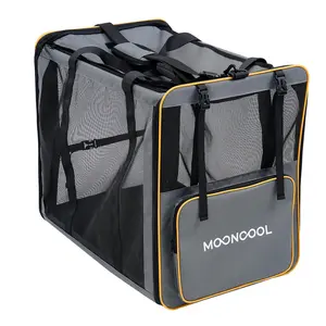 MOONCOOL Pet Carrier Large Cat Carrier, Soft-Sided Cats Dogs Travel Carriers Up to 30lbs, Washable Dog Carriers Protection for Home Outdoor Travel