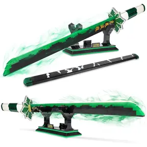 710PCS Anime Katana Building Blocks Set - Shinazugawa Sanemi Sword Toy Compatible with Lego| Demon Slayer Katana Kit for Teens & Adults