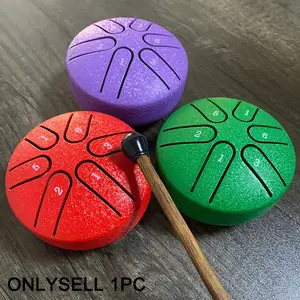 Professional  Steel Tongue Drum, 1 Count Portable Mini Steel Drum with Drum Mallet, Musical Instrument for Beginners, Percussion Instrument, Percussion Musical Instruments
