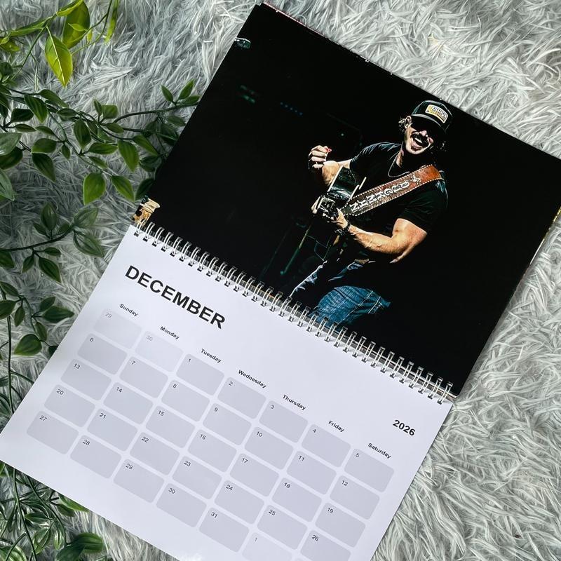 Riley Green 2026 Wall Calendar, Country Music Calendar, Inspired by Southern Singer, Fan Gift, Monthly Photo Planner for Home and Office Decor