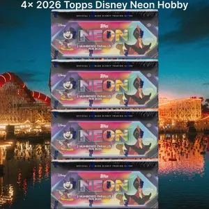 Disney Break 195 - 20-26 Topps Disney Neon Hobby 4 Box Pick Your Character