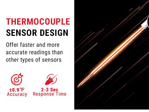 ThermoPro Ultra Fast Thermocouple Digital Instant Read Meat Thermometer with Lock Function & Large Backlit Display for Grilling BBQ Smoker Oven & Kitchen Cooking