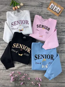 (Note the Princess name you like) Grad Nite 2026 Sweatshirt, Custom Senior Princess EMBROIDERED Sweatshirt, Class Of 2026 Hoodie, Senior Shirt
