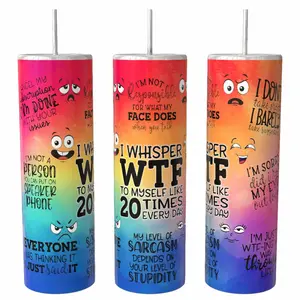 Funny Quotes 20oz Tumbler Drinkware Insulated Skinny