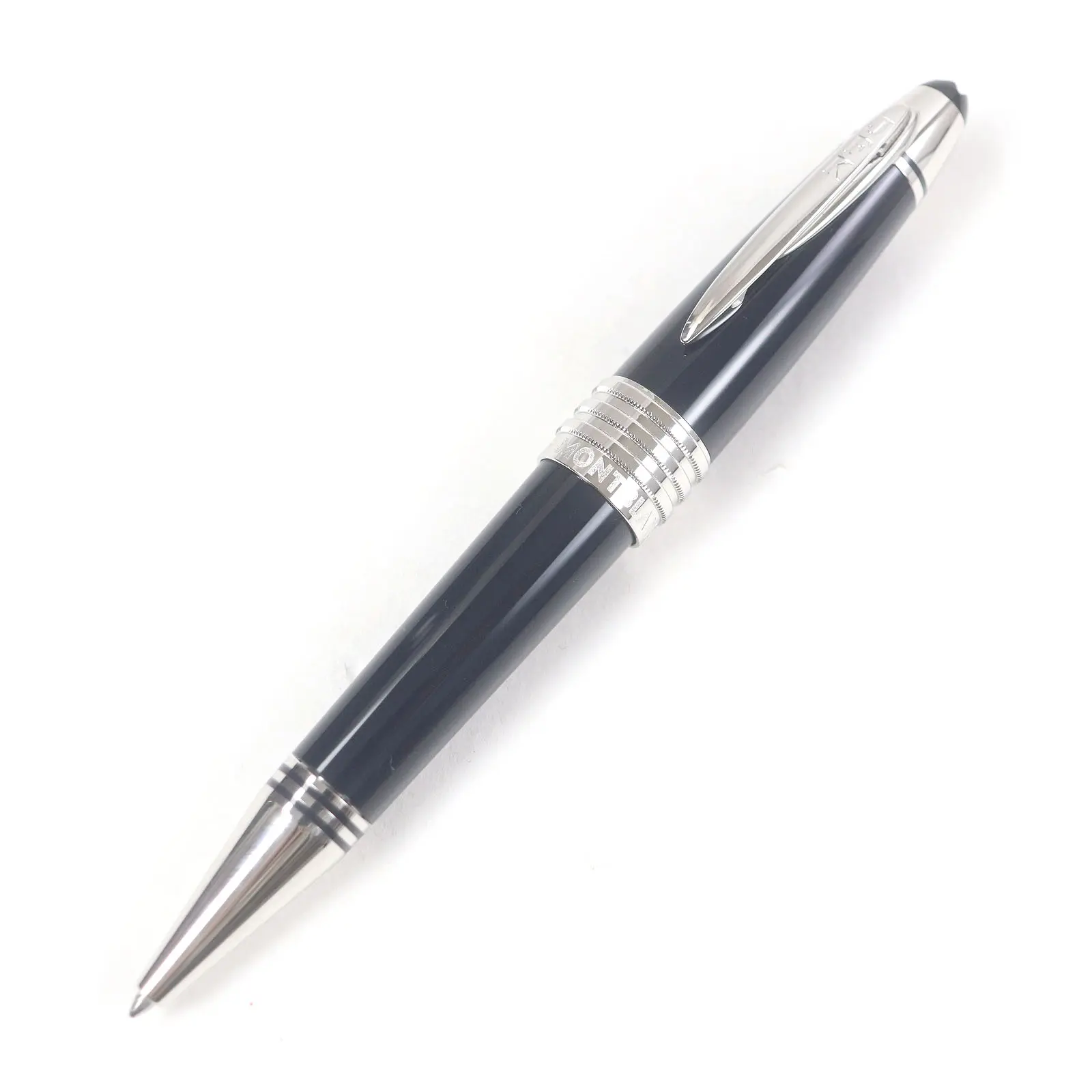 Pre-owned Montblanc Others Small Leather Goods John F. Kennedy Special Edition Silver Ballpoint Pen