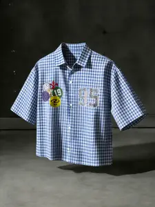 Men's Short Gingham Print Checkered Sleeveless Shirt, Fashion Casual Top for Daily Wear, Versatile Stylish Design with Comfortable Fit