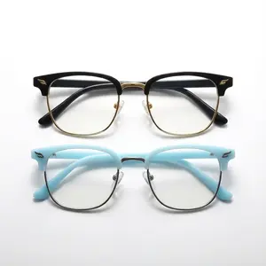 Blue Light Blocking Glasses for Men & Women, Black Metal Frame Computer Glasses with Blue Ray Filter, Gaming & Reading Glasses for Screen Use