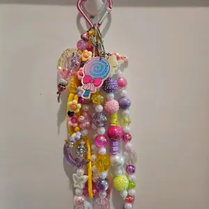 I LOVE CANDY JUNK KEYCHAIN