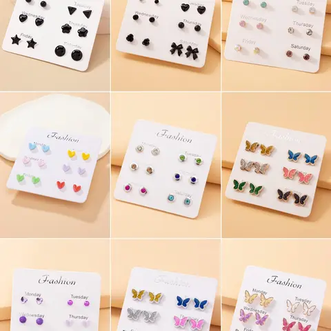 1 Set Fashion Simple Cute Butterfly Design Stud High Quality Earrings, Daily Wear Jewelry for Women, Fashion All-match Accessory, Trendy Accessories for Party and Daily Life