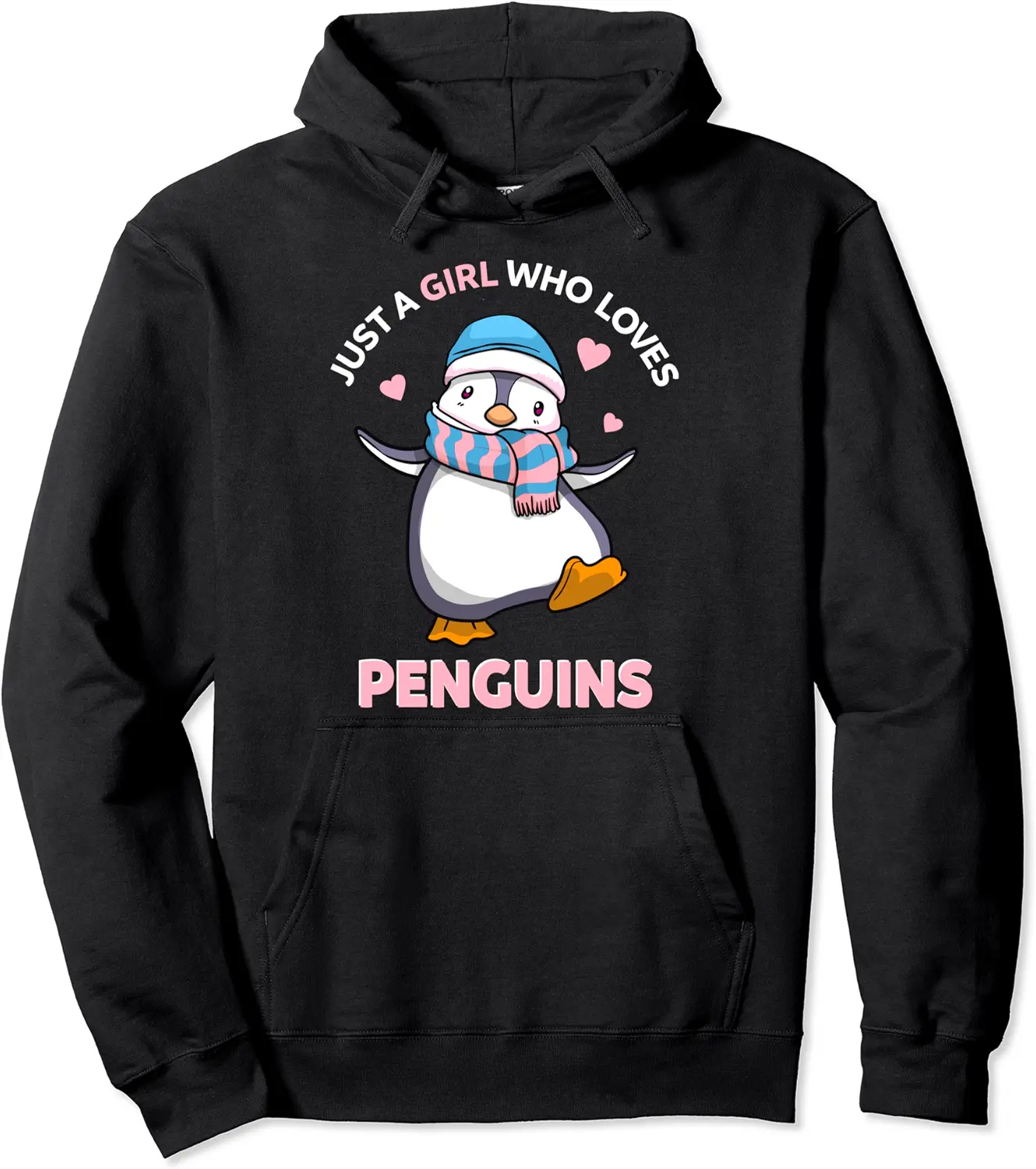 Just A Girl Who Loves Penguins Cute Penguin Gift for Women Pullover Hoodie - Keylamartine Shop 45B08PC6QFDC