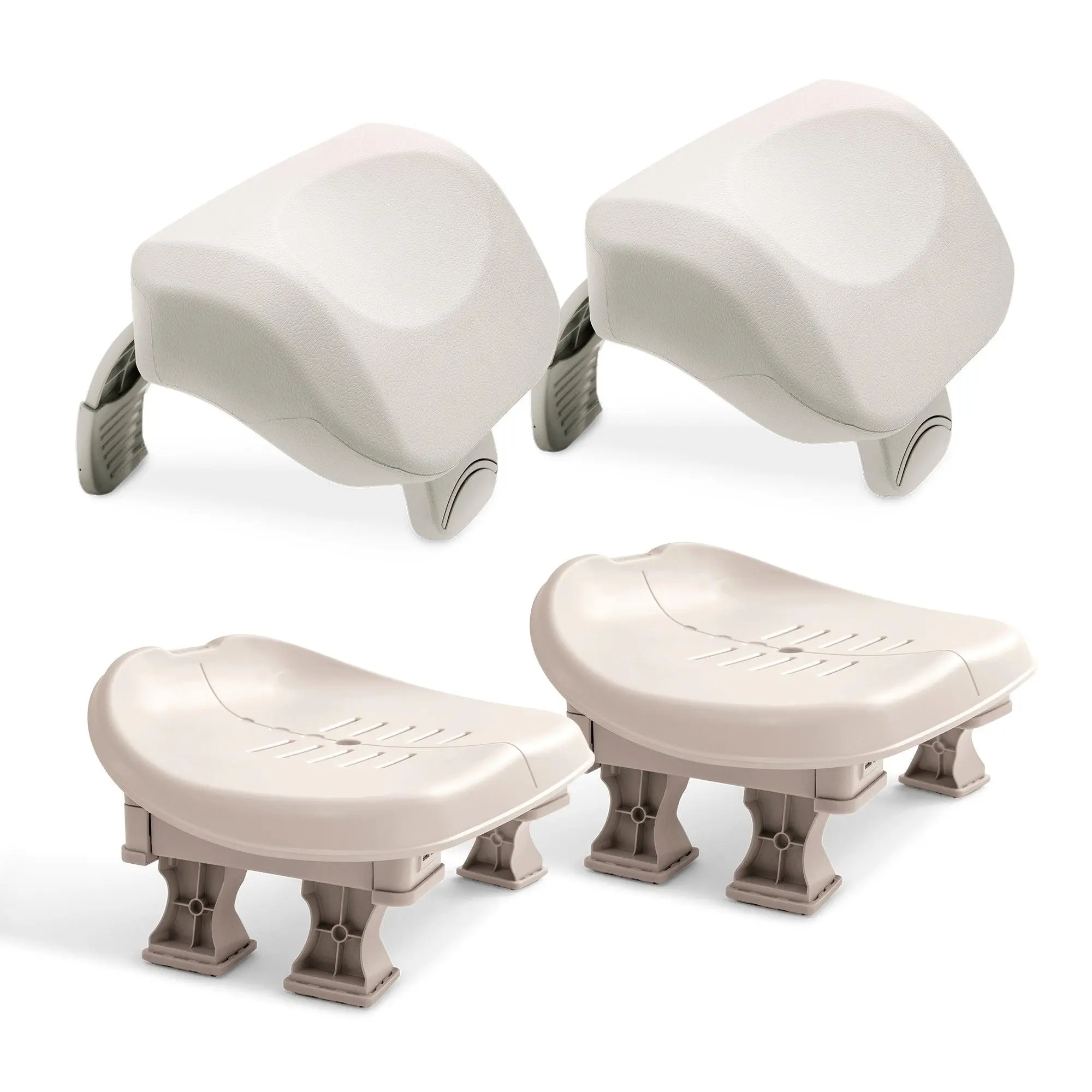 Intex 28505E PureSpa Foam Headrest (2 Pack) & Intex 28502E Hot Tub Seat (2 Pack) Intex 28505E PureSpa Foam Headrest (2 Pack) & Intex 28502E Hot Tub Seat (2 Pack)