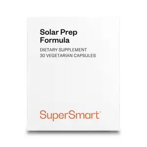 SuperSmart - Solar Prep Formula (Advanced Formula) - with Beta Carotene, Biotin - Skin Supplement | Gluten Free & Vegetarian Friendly - 30 Capsules