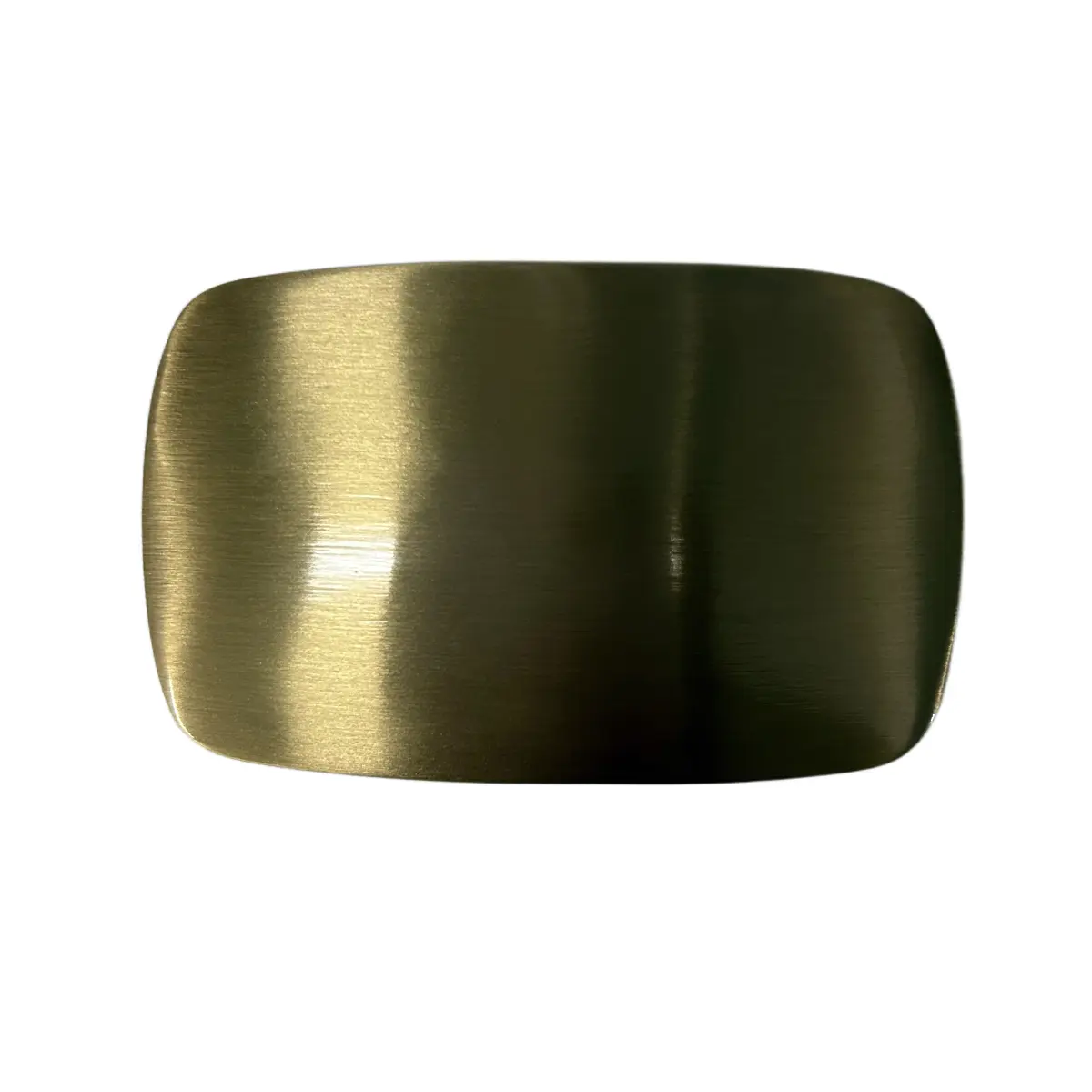 1.58 inches 40 mm Solid Brass Rounded Retangle Blank Belt Buckle