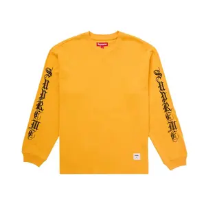 Supreme Men's Old English L/S Top Yellow, from StockX