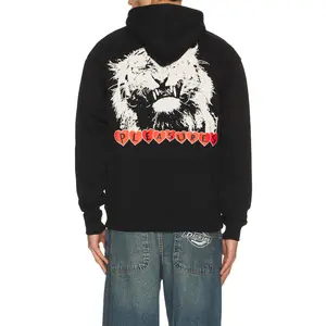 Pleasures Grin Hoodie in Black