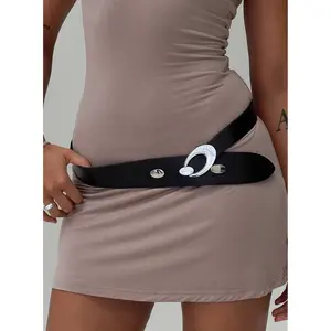 Jaide Low Waist Belt Black / Silver