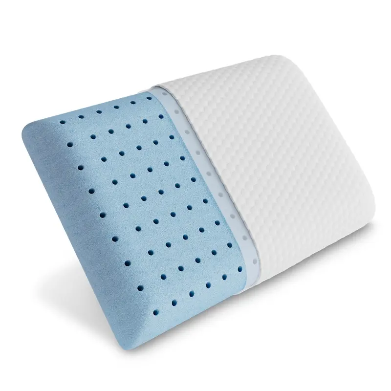 Sweetcrispy Memory Foam Sleeping Pillow - Honeycomb Design, Temperature-Regulating Gel, Cooling Bedding, Neck Care Support, Soft Comfort, Removable Machine-Washable Cover