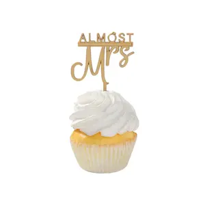Almost Mrs Cupcake Topper - 25 Pc.