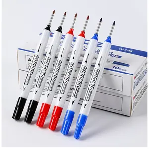 6-Pack Permanent Waterproof Quick-Dry 20mm Fine Tip Markers, Ideal for Deep Marking and Precision Writing, Versatile Drawing Tools