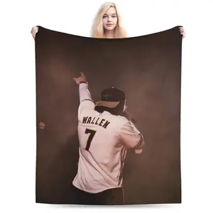 Wallen-themed creatively inspired ultra-soft plush blanket, warm and comfortable for living room, office, sofa, and travel, multi-functional. puffy