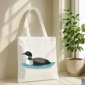 Common Loon Canvas Tote Bag8