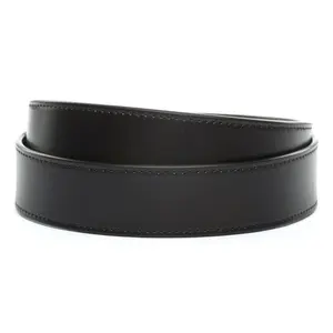1.5" Black Vegetable Tanned Leather Strap