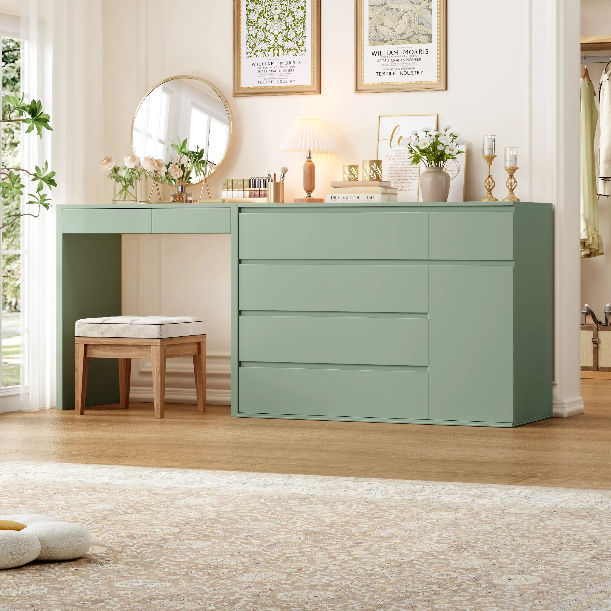 FOTOSOK 5 Drawer Dresser, Black Dresser for TV Stand, Double Wide Storage Chest of Drawers with Door, Deep Drawers and Wide Storage Space - TikTok Shop FOTOSOK 5 Drawer Dresser, Black Dresser for TV Stand, Double Wide Storage Chest of Drawers with Door, Deep Drawers and Wide Storage Space - TikTok Shop