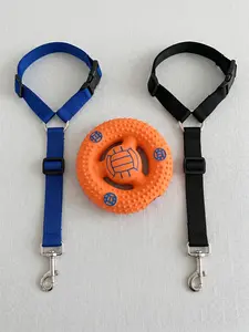 Pet Car Safety & Play Set – Dog Seat Belt Harness + Interactive Latex Toy Bundle