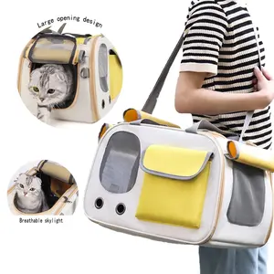 Large Cat Backpack Pet Carrier Animal Carrier, Portable Breathable Travel Bag for Cats & Dogs, Car-Ready Kitty Transporter, Ideal for Outdoor Adventures