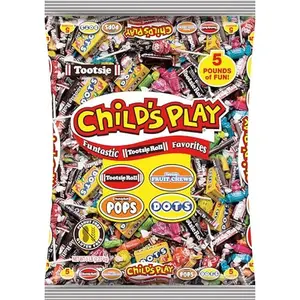 Tootsie Roll Child's Play Candy Favorites - Made in USA - 5 Pounds of Individually Wrapped Party Candy - Funtastic Variety Mix Bag - Peanut Free, Gluten Free (5 Pounds)