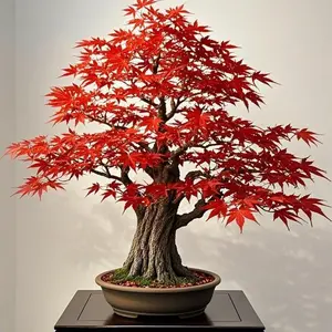 Red Japanese Maple Tree-10pcs Acer palmatum 'Bloodgood' Seeds – Deep Red Japanese Maple, Perfect for Pots, Patios & Bonsai