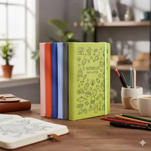 Tear-Off Doodle Notebook with Splash-Proof Cover | Durable Journal for Students & Professionals | Large Capacity Planner for School, Office, Travel | Artistic Writing Notebook for Inspiration | Doodle Pad