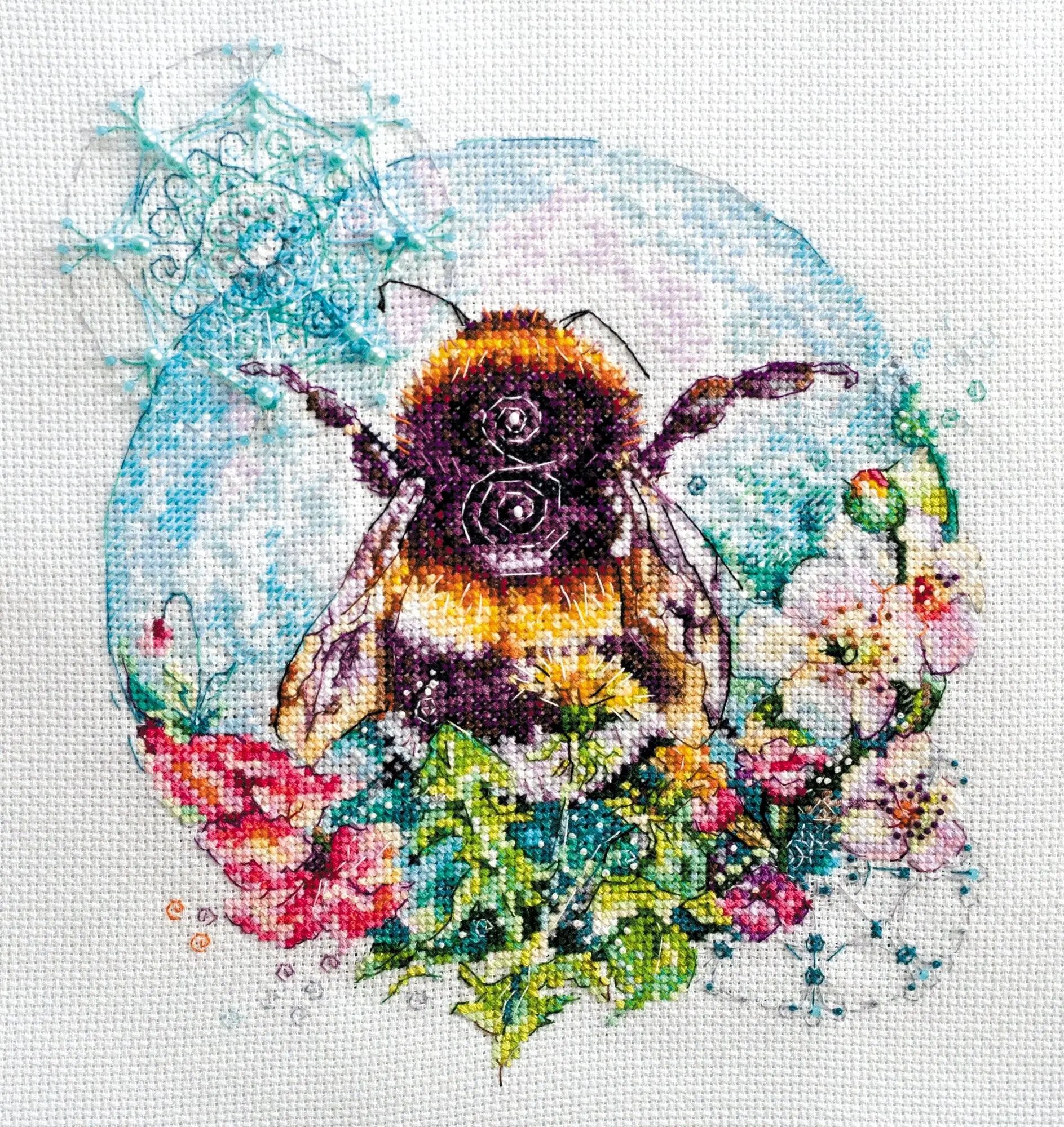 Caramel Spider Web Counted Cross-Stitch Kit by Abris Art AH-085