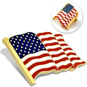 American Flag Lapel Pin Flags Pin, Brooch, Lapel Pin for Dresses, Suits, Bags, Backpacks,hats,jeans,badges Jewelry Decorations
