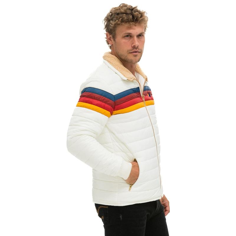 4 STRIPE JACKET -  WHITE