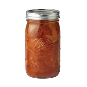 212 MAIN Airtight 1 qt. Wide Mouth Glass Mason Jar Canister - Pack of 6, Kitchenware Container for Tea, Coffee Storage